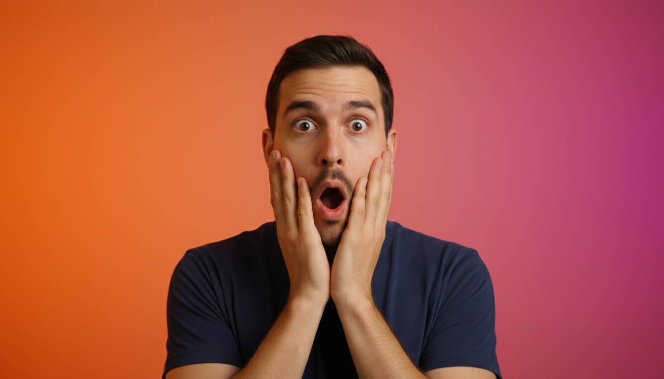 Before: bold reaction thumbnail with no title text
